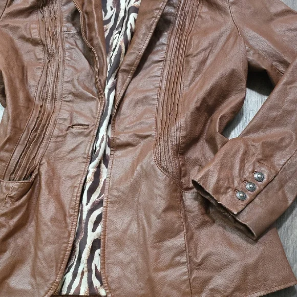 Denim&Co leather jacket - Picture 2 of 14